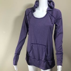 New Balance Hooded Workout Pullover, L, Purple